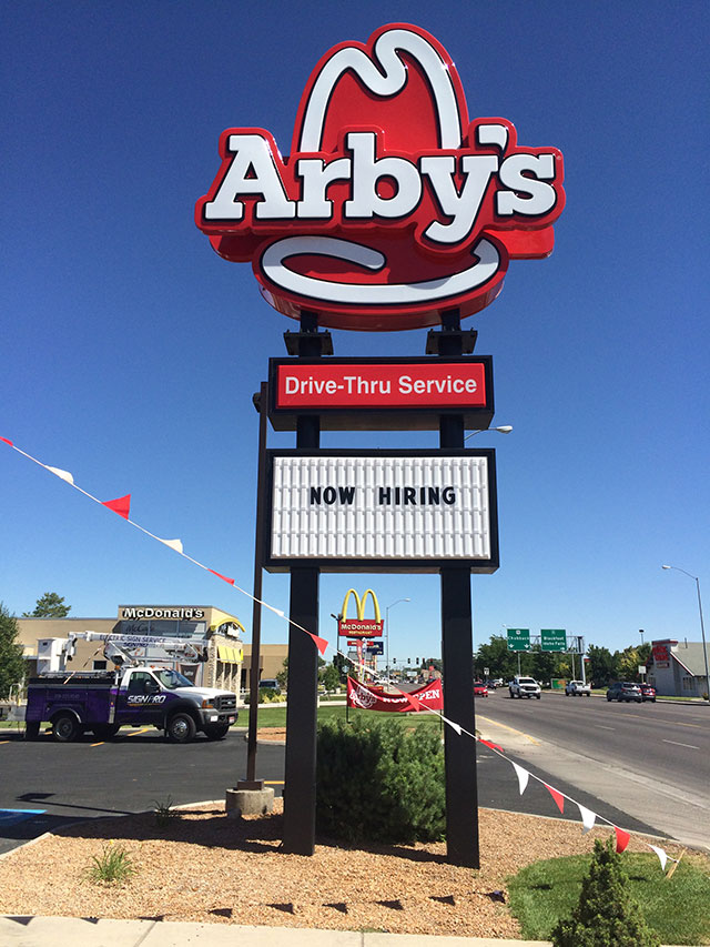 Pocatello-ID-Daytime-Pylon Arbys Pocatello-ID-Daytime-Pylon